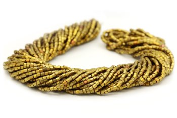 Preciosa Ornela Two-Cut Gold Soft Metallic Iris Beads