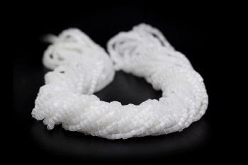 Preciosa Ornela Two-Cut White Satin Beads