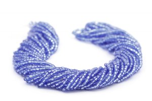 Preciosa Ornela Two-Cut Light Sapphire Silver Lined Beads