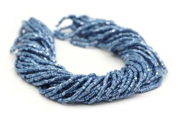 Preciosa Ornela Two-Cut Opaque Denim Blue Luster Beads