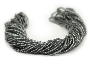 Preciosa Ornela Two-Cut Black Diamond Silver Lined Beads