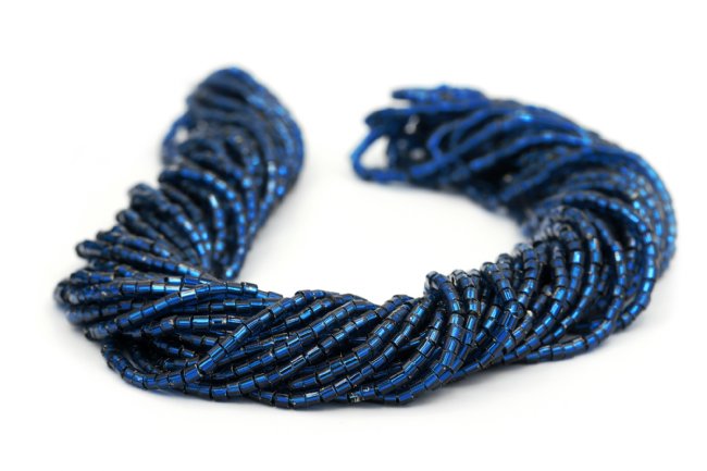 Preciosa Ornela Two-Cut Capri Blue Silver Lined Beads
