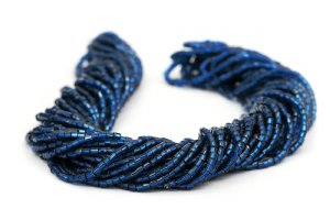 Preciosa Ornela Two-Cut Capri Blue Silver Lined Beads