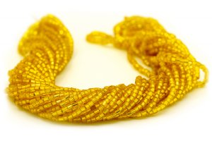Preciosa Ornela Two-Cut Mango Silver Lined Beads