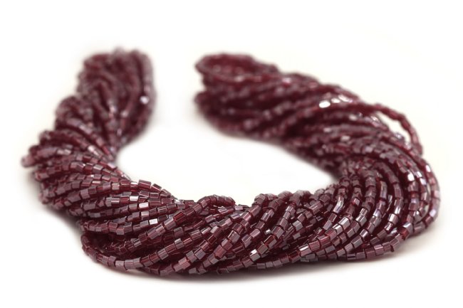 Preciosa Ornela Two-Cut Transparent Ruby Luster Beads