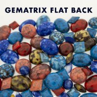 Gematrix Lucite Flat Back Cabochons and Jewels