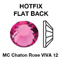 Preciosa Viva 12 Machine Cut Crystal Quality Hot Fix Flat Back Rhinestones
