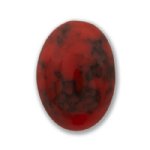 GEMATRIX LUCITE 18x13mm Oval INDIAN CORAL FLAT BACK CABOCHON