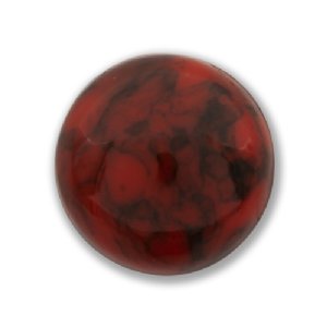 GEMATRIX LUCITE 11mm Round INDIAN CORAL FLAT BACK CABOCHON