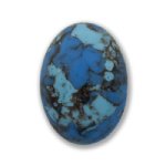 GEMATRIX LUCITE 18x13mm Oval INDIAN TURQUOISE FLAT BACK CABOCHON