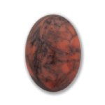 GEMATRIX LUCITE 18x13mm Oval WESTERN CORAL FLAT BACK CABOCHON